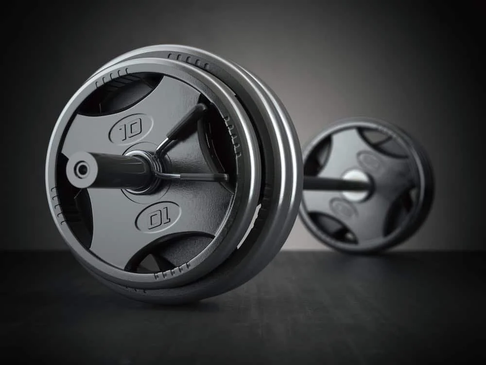 Olympic weight set with barbell for home gyms